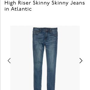 MADEWELL High Rise Skinny Jeans